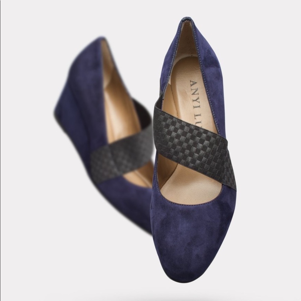 Anyi Lu Katia Navy Wedge